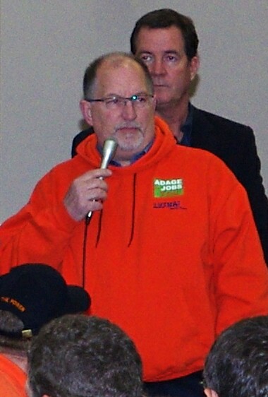 David Letinich, labor rep from Vancouver, WA area likes Adage