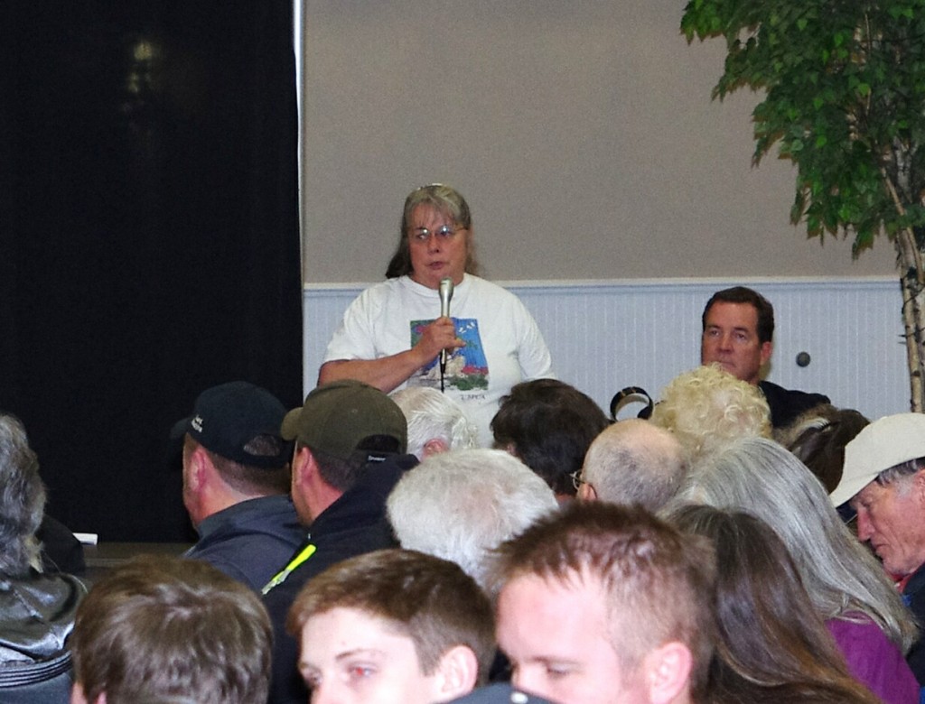 Local Wendy Eirvin argues forest duff/slash is risky