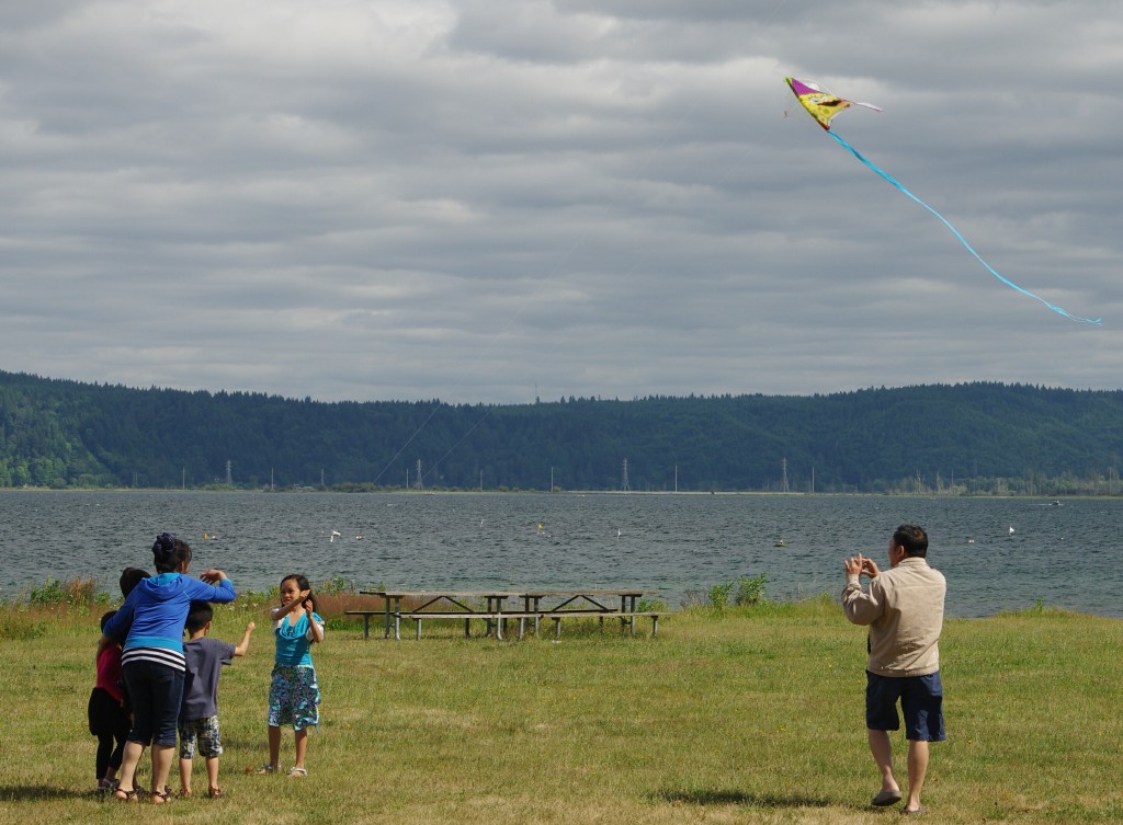 The wind kept bugs at bay and held kites aloft on a balmy day. IMGP1195crp