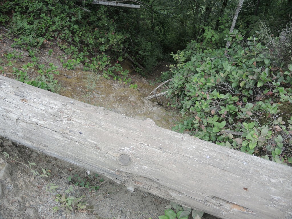 Washout Into Vance Creek Drainage near Govey Rd. on 800-line Rd. Yet Another Washout/Road Collapse