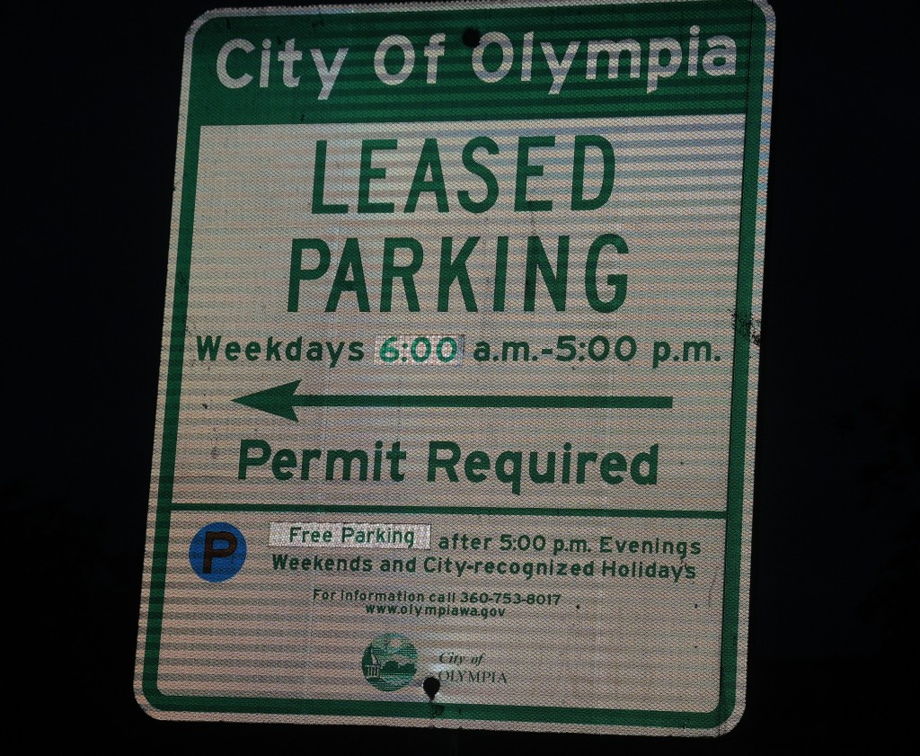 i.e. Homeless--Keep Off the Pavement! Free Parking...Unless You're Hungry