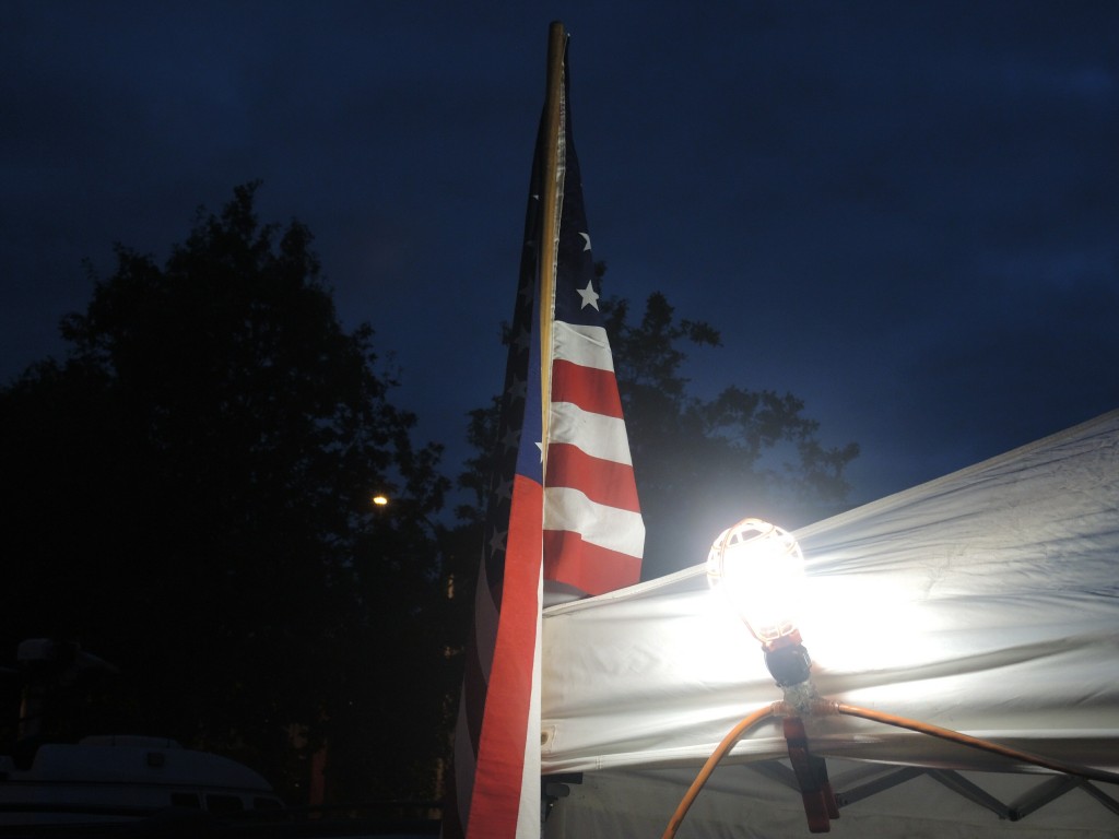 Falling Through A Hole In The Flag Truck Battery Inverter Lights Old Glory