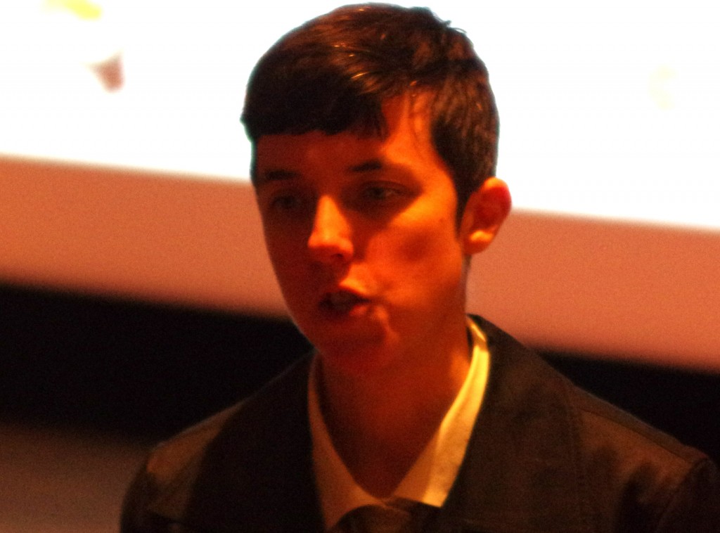 Nanny Professor warns TESC students of the Press